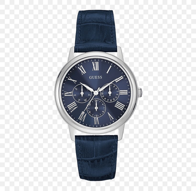 Guess Watch Strap Blue Leather, PNG, 800x800px, Guess, Armani, Blue, Brand, Chronograph Download Free