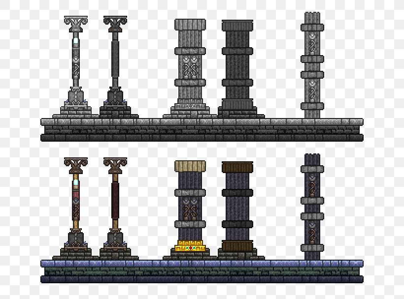 Terraria Minecraft Video Game Building, PNG, 720x608px, Terraria, Arch, Building, Column, Drawing Download Free