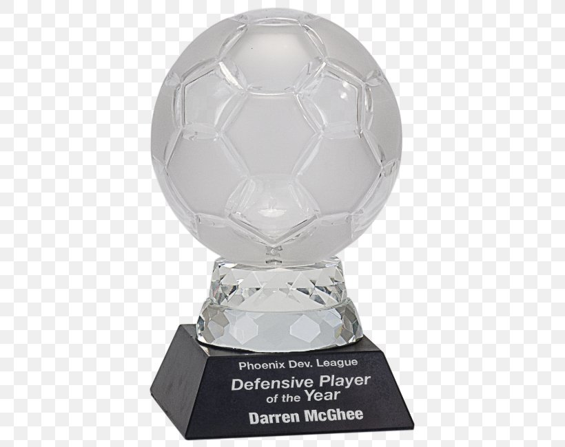 Trophy Football Award Crystal, PNG, 410x650px, Trophy, Award, Ball, Bronze Medal, Crystal Download Free