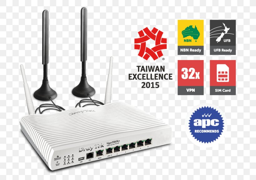DrayTek Wide Area Network Wireless Router DSL Modem, PNG, 1024x720px, Draytek, Brand, Computer Network, Digital Subscriber Line, Dsl Modem Download Free
