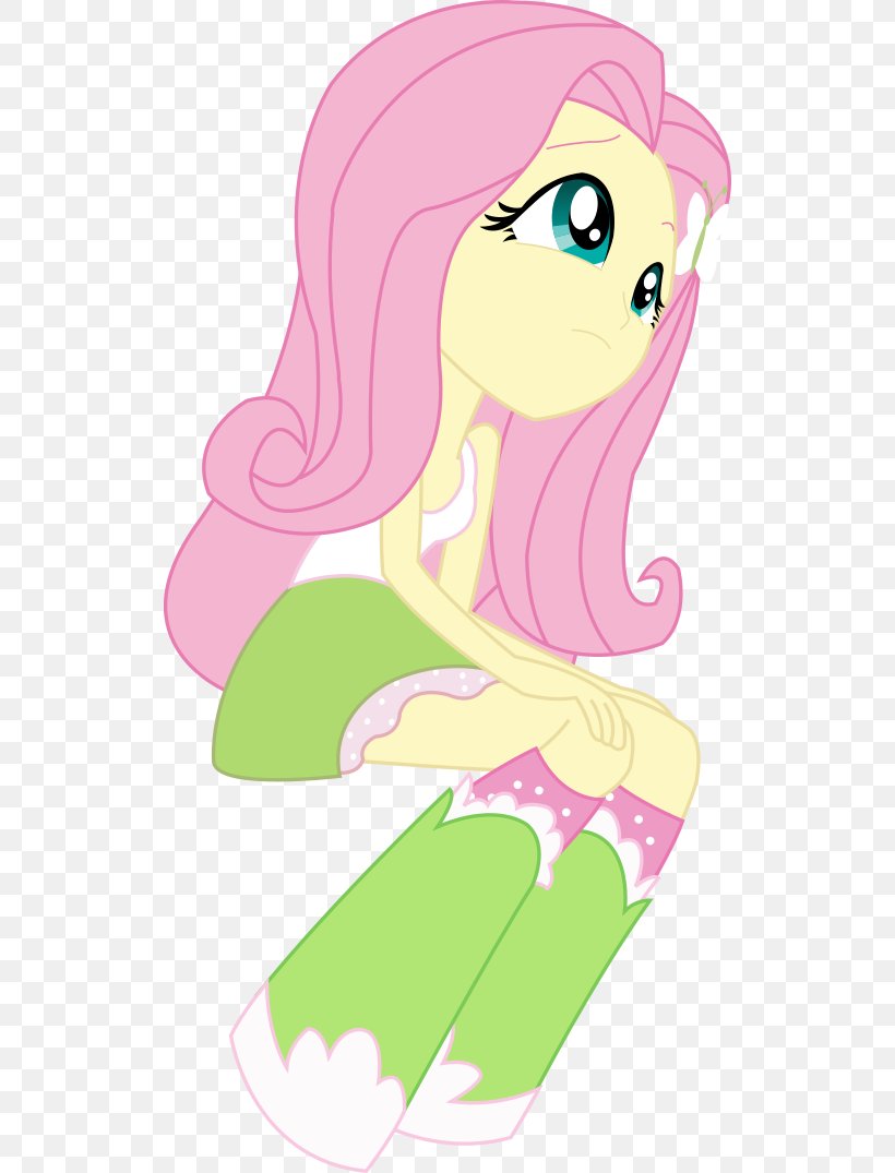 Fluttershy My Little Pony: Equestria Girls Horse, PNG, 520x1075px, Watercolor, Cartoon, Flower, Frame, Heart Download Free