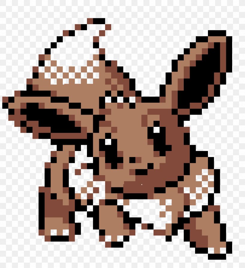 Pokémon Gold And Silver Eevee Sprite Pixel Art, PNG, 972x1065px, Eevee, Art, Carnivoran, Charizard, Dog Like Mammal Download Free