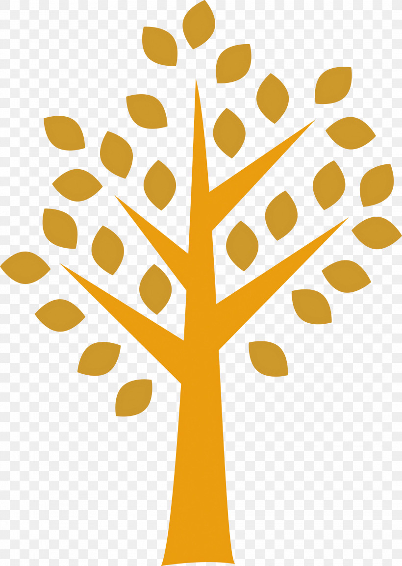 Yellow Line Leaf Tree Plant, PNG, 2131x3000px, Cartoon Tree, Abstract Tree, Leaf, Line, Plant Download Free