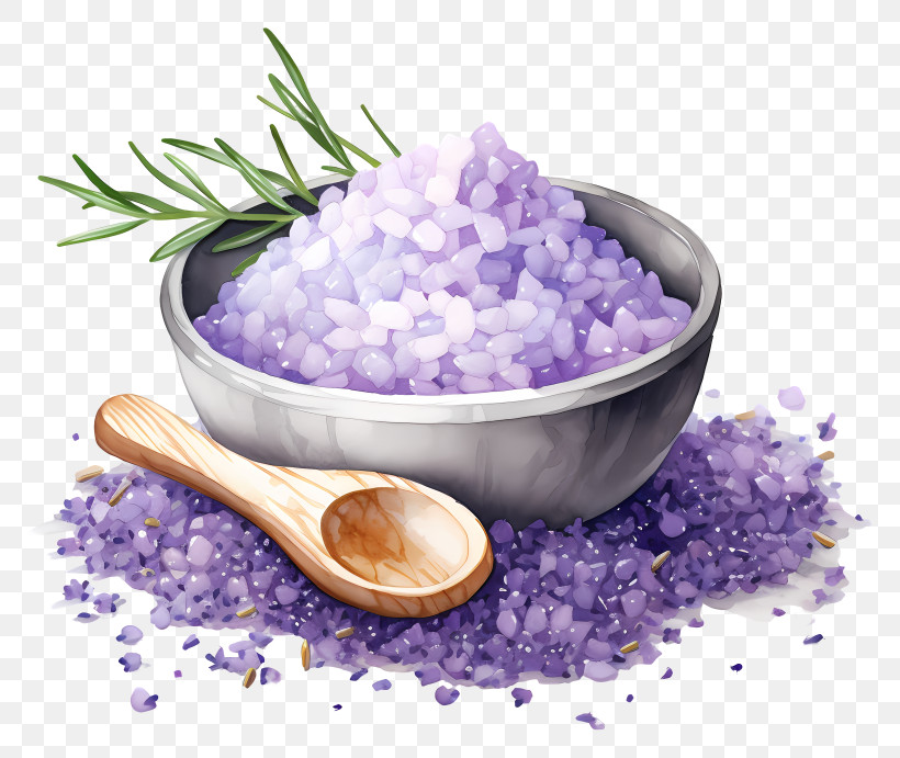 Bath Salt - Lavender Purple Bath Salts For Spa Treatment PNG