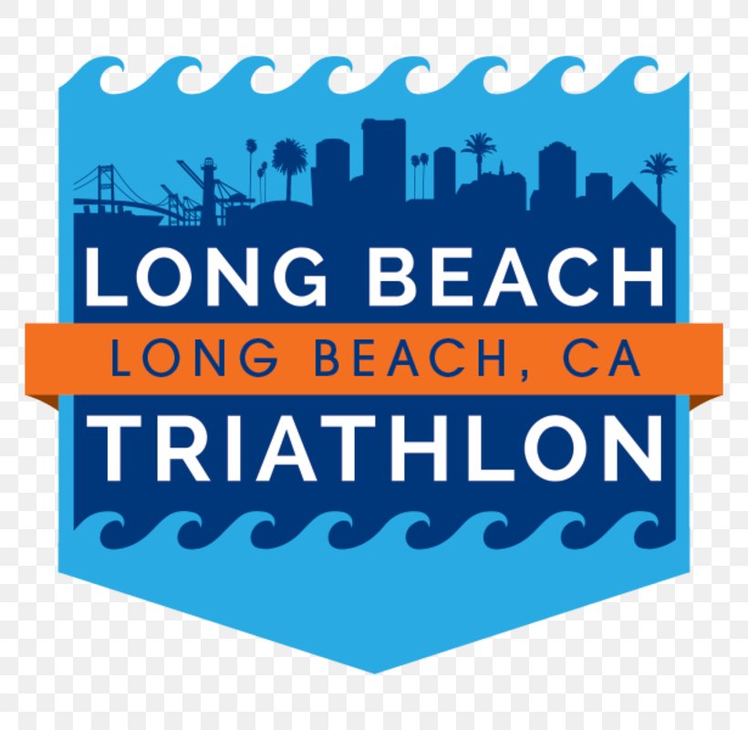 Long Beach Logo Triathlon Clip Art Font, PNG, 800x800px, Long Beach, Area, Blue, Brand, California Download Free