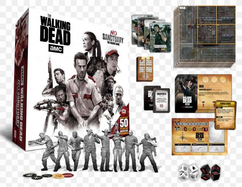 No Sanctuary Merle Dixon The Walking Dead Board Game, PNG, 2000x1545px, No Sanctuary, Amc, Board Game, Brand, Cryptozoic Entertainment Download Free