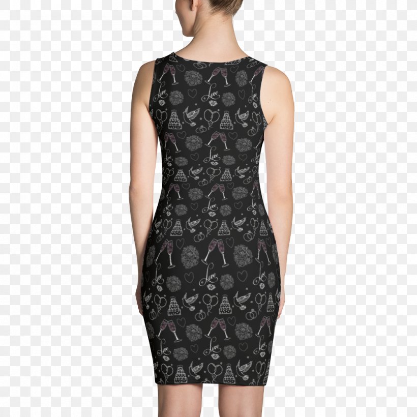 Dress T-shirt Clothing Miniskirt Sock, PNG, 1000x1000px, Dress, All Over Print, Black, Casual, Clothing Download Free