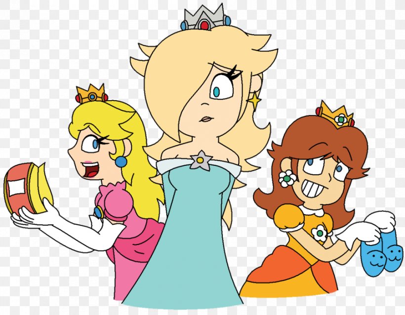 Princess Peach Princess Daisy Mario Luigi Rosalina, PNG, 900x701px, Watercolor, Cartoon, Flower, Frame, Heart Download Free
