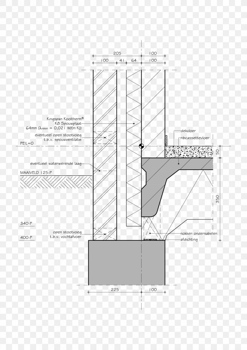 Ribcassettevloer Architecture Facade Furniture, PNG, 1653x2339px, Architecture, Beam And Block, Bedroom, Diagram, Drawing Download Free