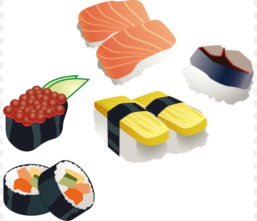 Sushi Japanese Cuisine Sashimi Bento Clip Art, PNG, 800x705px, Sushi, Asian Food, Bento, Chef, Cuisine Download Free