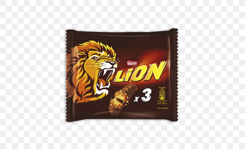 Chocolate Bar Lion Bar Breakfast Cereal Smarties White Chocolate, PNG, 500x500px, Chocolate Bar, Brand, Breakfast Cereal, Candy, Caramel Download Free