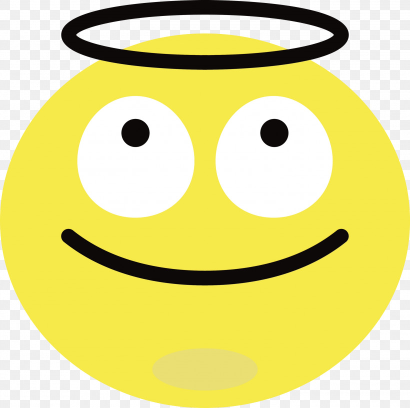 Smiley Yellow Meter, PNG, 3000x2988px, Emoji, Meter, Paint, Smiley, Watercolor Download Free