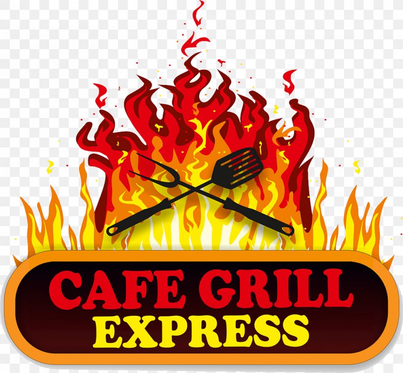 Barbecue Cafe Logo Flame, PNG, 1010x935px, Barbecue, Brand, Cafe, Cuisine, Fire Download Free