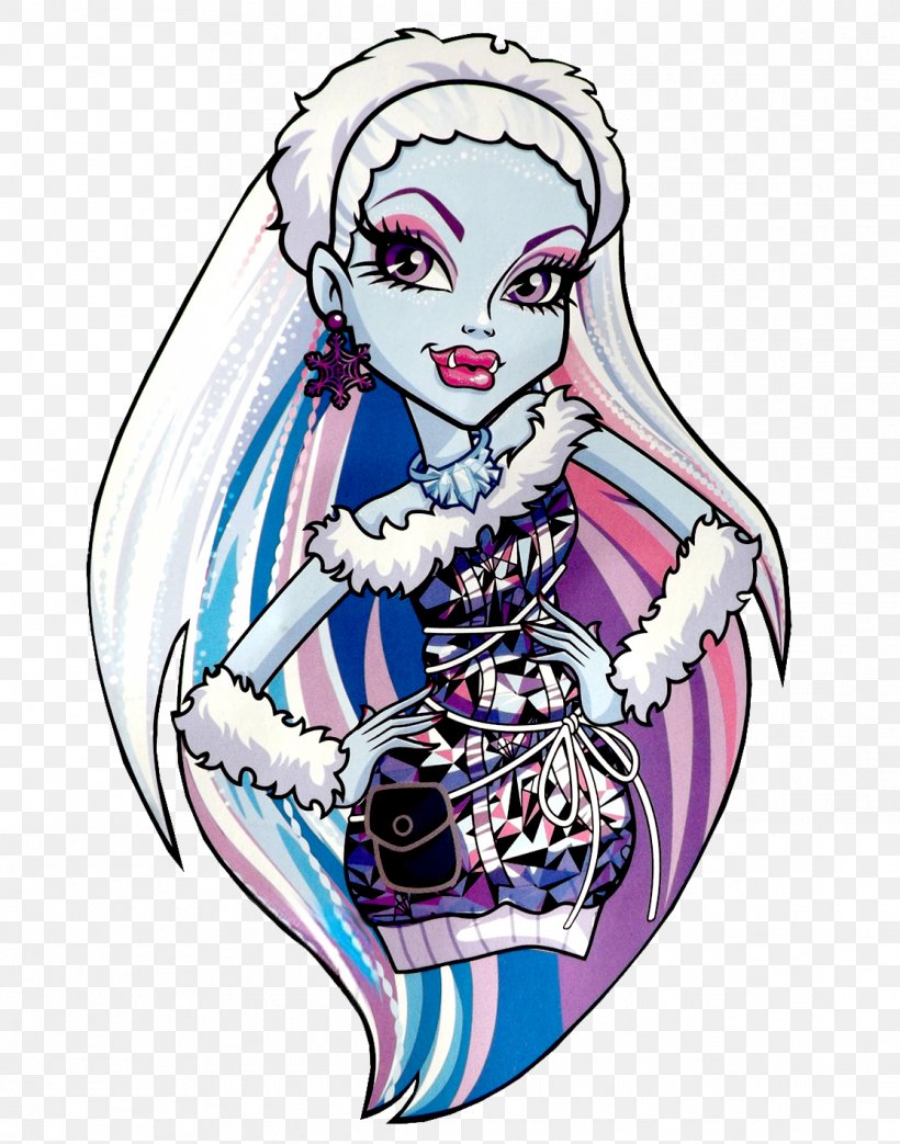 Monster High Coffin Bean Abbey Bominable Doll Barbie OOAK, PNG, 1114x1417px, Watercolor, Cartoon, Flower, Frame, Heart Download Free