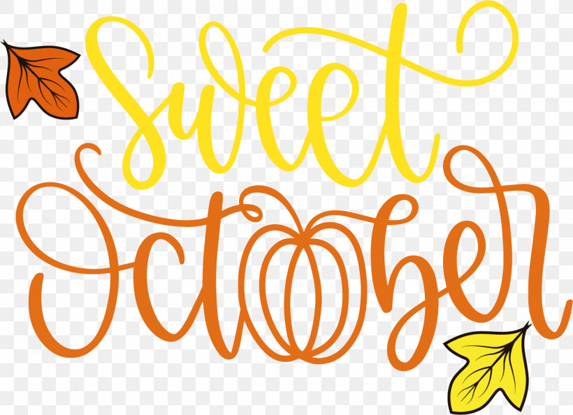 Sweet October October Autumn, PNG, 1389x1007px, October, Autumn, Drawing, Fall, Typography Download Free