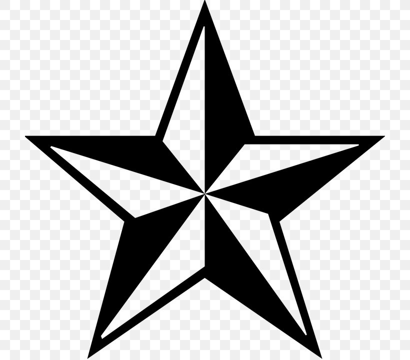 Star Clip Art, PNG, 720x720px, Star, Area, Artwork, Black And White, Document Download Free