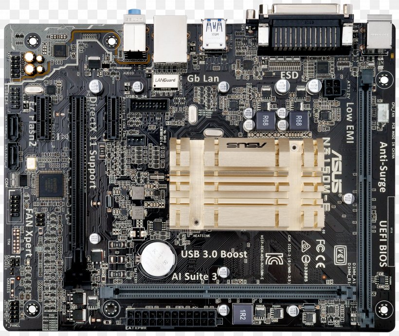 MicroATX ASUS N3050M-E Desktop Motherboard Mini-ITX, PNG, 2259x1904px, Microatx, Asus, Atx, Celeron, Central Processing Unit Download Free