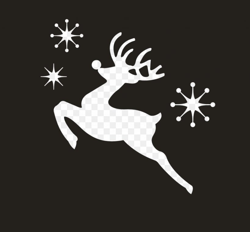 Reindeer Christmas Pxe8re Davids Deer, PNG, 1024x948px, Deer, Animation, Antler, Black And White, Christmas Download Free