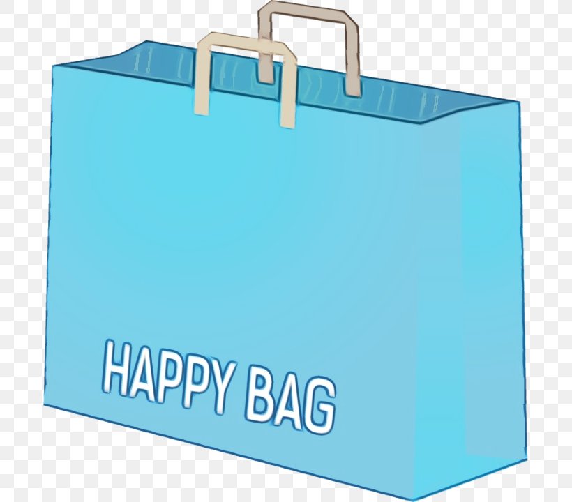 Shopping Bag, PNG, 695x720px, Watercolor, Aqua, Bag, Office Supplies, Paint Download Free