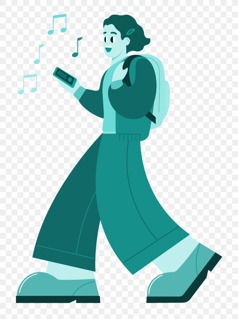 Listening Music, PNG, 1869x2500px, Listening Music, Cartoon, Character, Clothing, Male Download Free