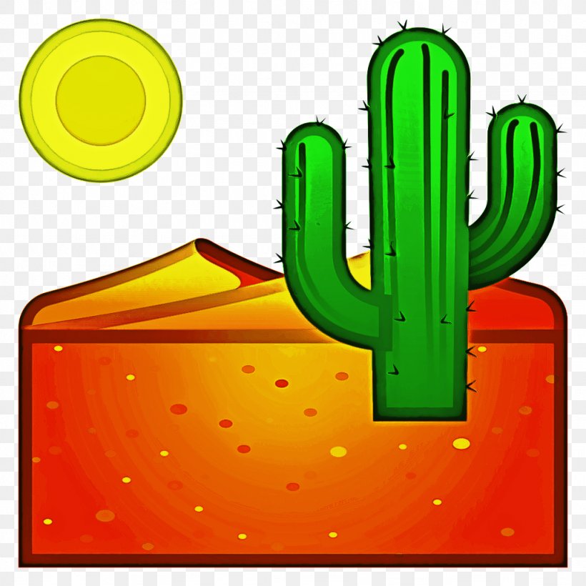 Cactus Cartoon, PNG, 1024x1024px, Green, Cactus, Saguaro, Symbol, Yellow Download Free