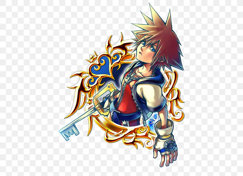 Kingdom Hearts χ Kingdom Hearts: Chain Of Memories Kingdom Hearts II Kingdom Hearts 358/2 Days Kingdom Hearts Birth By Sleep, PNG, 448x593px, Watercolor, Cartoon, Flower, Frame, Heart Download Free