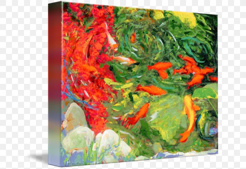 Koi Goldfish Painting, PNG, 650x564px, Koi, Fish, Goldfish, Organism, Painting Download Free