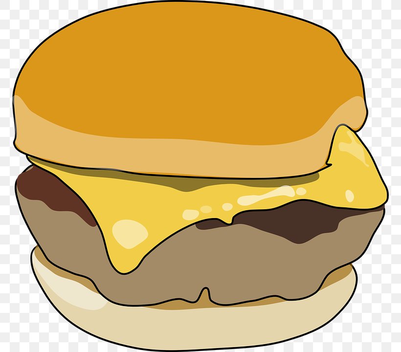 Cheeseburger Hamburger Breakfast Sandwich Clip Art, PNG, 770x720px, Cheeseburger, Artwork, Bread, Breakfast Sandwich, Fast Food Download Free