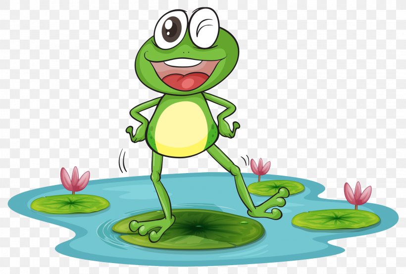 Edible Frog Amphibian Marsh Frog Illustration, PNG, 2274x1537px, Frog, Amphibian, Cartoon, Edible Frog, Grass Download Free