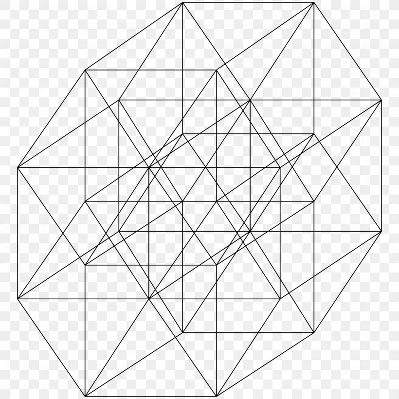 Five-dimensional Space 5-cube Tesseract Hypercube Three-dimensional Space, PNG, 2000x2000px, Fivedimensional Space, Area, Black And White, Cube, Dimension Download Free