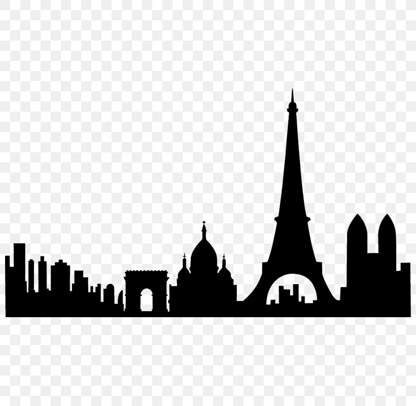Wall Decal Sticker Paper Cityscape, PNG, 800x800px, Decal, Black And White, Brand, Building, Cityscape Download Free
