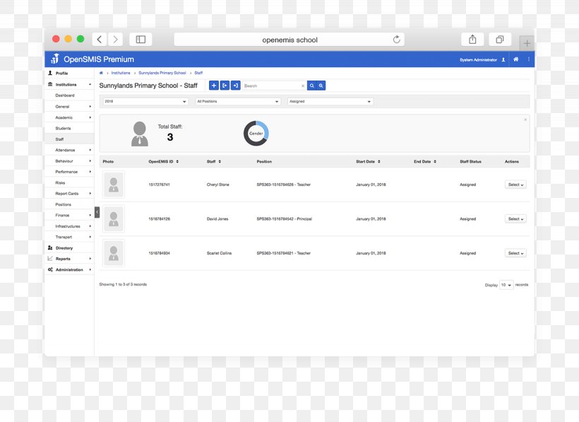 Default OpenEMIS Web Page Begrip Screenshot, PNG, 1230x896px, Default, Area, Begrip, Brand, Census Download Free