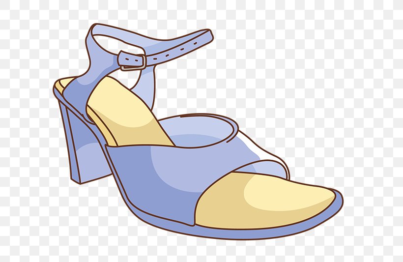High-heeled Footwear Sandal Shoe Cartoon, PNG, 674x533px, Highheeled Footwear, Absatz, Blue, Boot, Cartoon Download Free