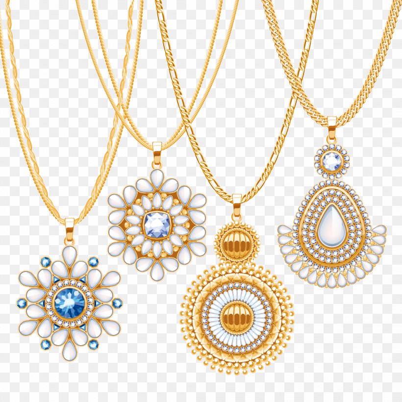 Euclidean Vector Necklace Gold Jewellery, PNG, 2083x2083px, Necklace, Body Jewelry, Chain, Diamond, Fashion Accessory Download Free