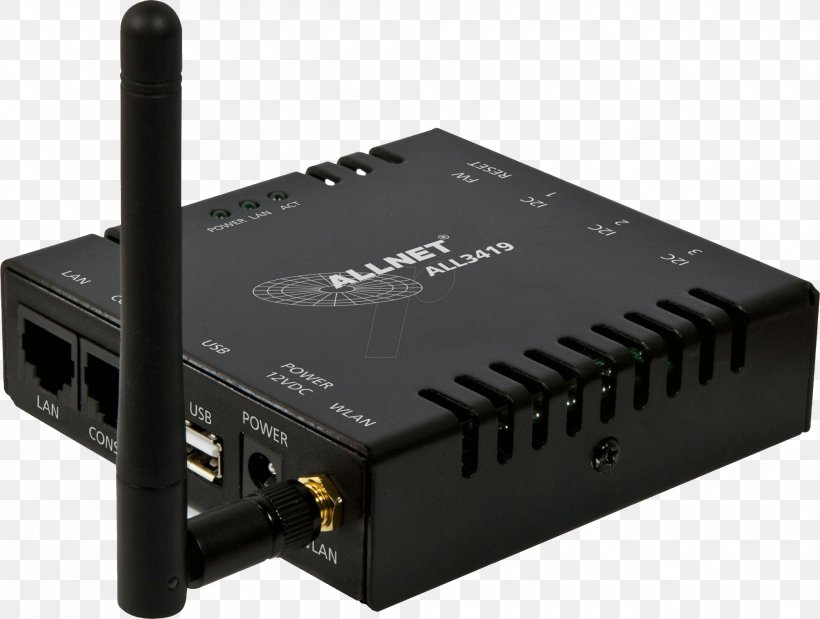 Wireless Access Points ALLNET I²C Wireless LAN Router, PNG, 2013x1521px, Wireless Access Points, Allnet, Audio Receiver, Cable, Electrical Cable Download Free