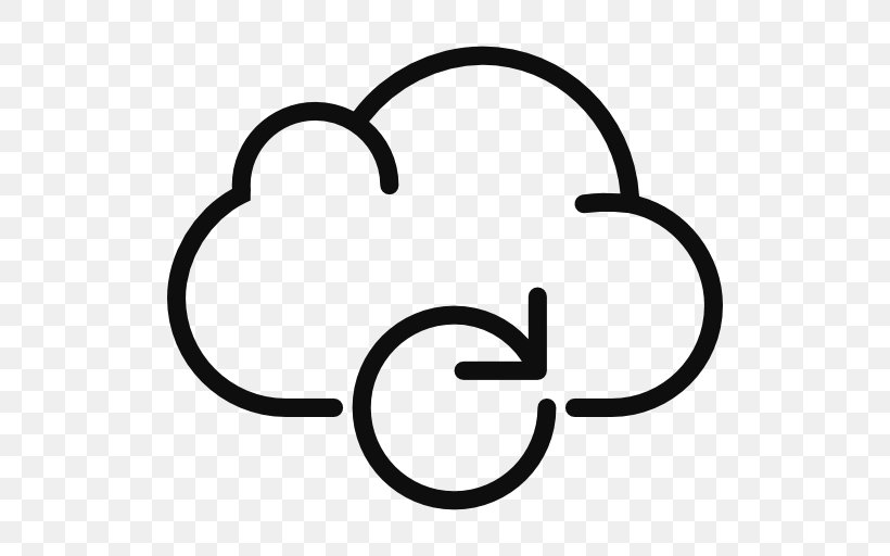 Cloud Computing Cloud Storage, PNG, 512x512px, Cloud Computing, Area, Black And White, Cloud Storage, Computing Download Free