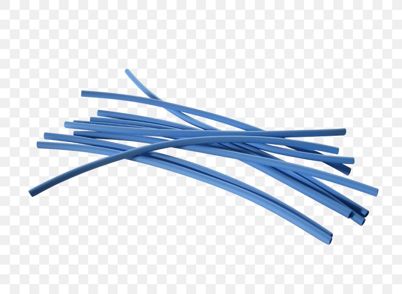 Heat Shrink Tubing Blue Plastic Polyolefin Electronics, PNG, 800x600px, Heat Shrink Tubing, Blue, Cable, Color, Electric Blue Download Free