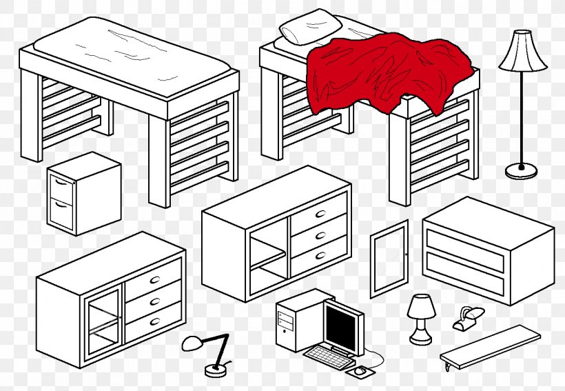 Furniture Homestuck Undertale Bedroom, PNG, 1300x900px, Furniture, Area, Bedroom, Black And White, Comics Download Free