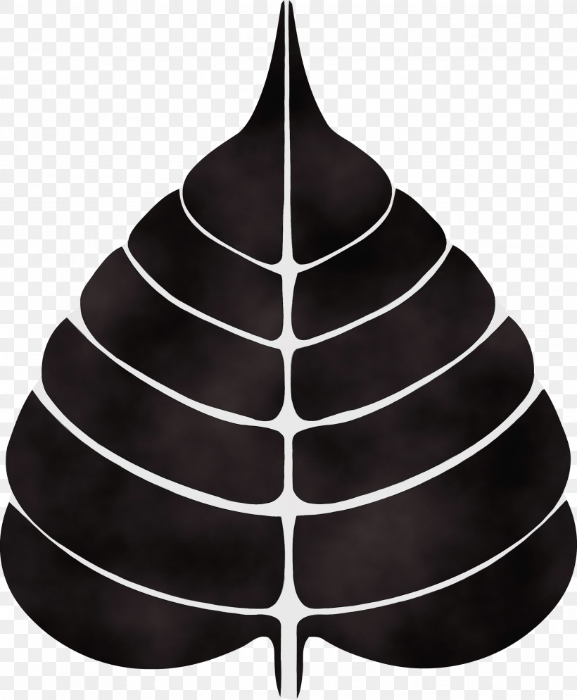 Leaf Tree Black-and-white Plant Cone, PNG, 2473x3000px, Bodhi Leaf, Blackandwhite, Bodhi, Bodhi Day, Cone Download Free