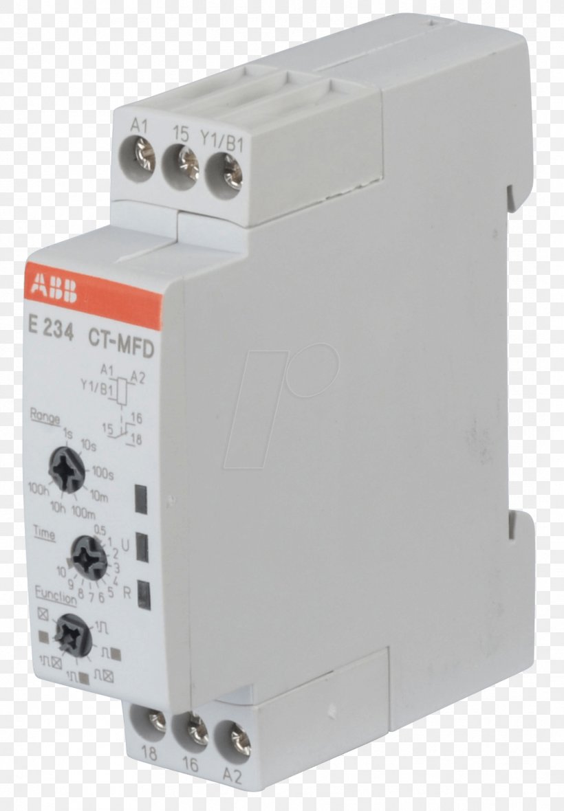 Relay Aegrelee ABB E 234 CT-AHD Timer ABB Group, PNG, 1067x1536px, Relay, Abb Group, Circuit Breaker, Circuit Component, Din Rail Download Free