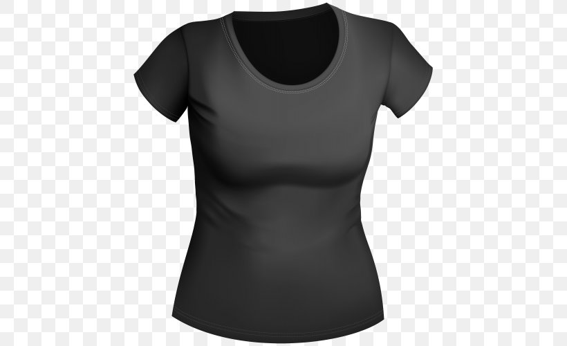T-shirt Top Clothing Clip Art, PNG, 439x500px, Tshirt, Black, Blouse, Clothing, Collar Download Free