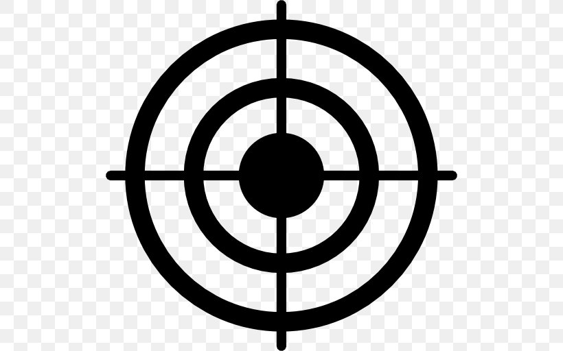 Bullseye Shooting Target Clip Art, PNG, 512x512px, Bullseye, Area, Black And White, Color, Logo Download Free