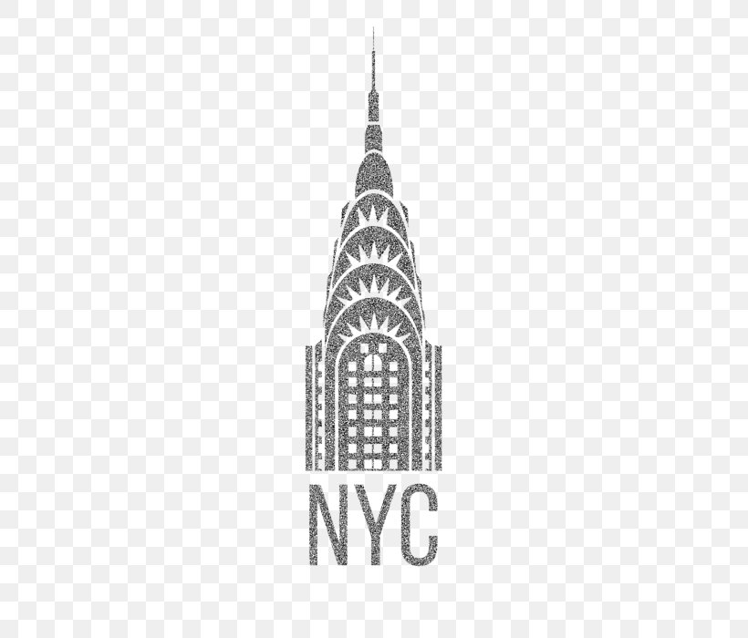 Chrysler Building Sticker Spire Wall, PNG, 455x700px, Chrysler Building, Black And White, Building, Landmark, Laptop Download Free