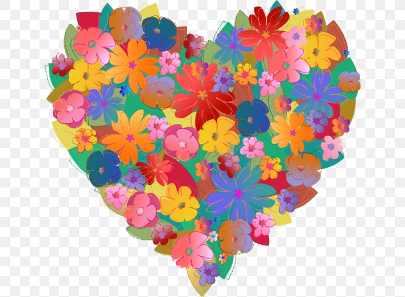Heart Flower Clip Art, PNG, 640x602px, Heart, Art, Cut Flowers, Floral Design, Flower Download Free