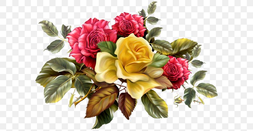 Rose Flower Bouquet Painting Floral Design, PNG, 600x425px, Rose, Art, Artificial Flower, Botany, Cut Flowers Download Free