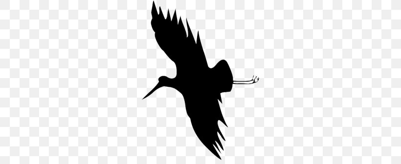 Silhouette Crane Bird Clip Art, PNG, 259x336px, Silhouette, Anatidae, Beak, Bird, Black And White Download Free