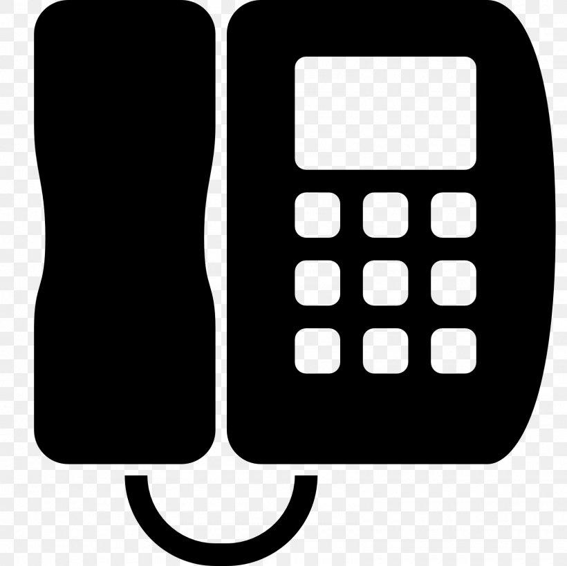 Telephone Home & Business Phones VoIP Phone Clip Art, PNG, 1600x1600px, Telephone, Black, Black And White, Business Telephone System, Communication Download Free