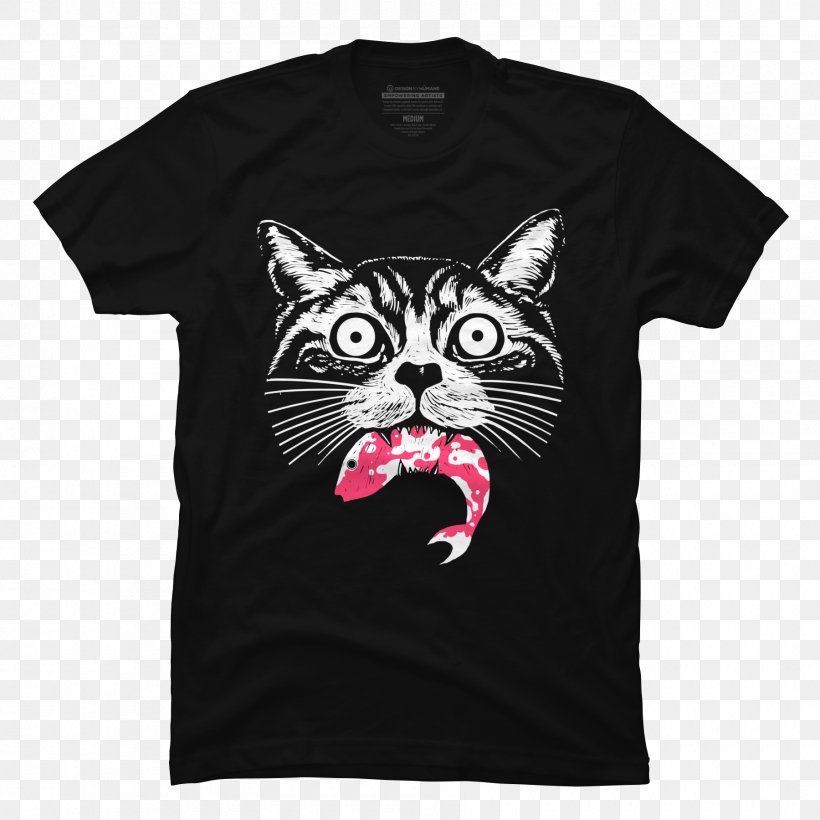 Printed T-shirt Top Hoodie, PNG, 1800x1800px, Tshirt, Baseball Uniform, Black, Brand, Cat Download Free