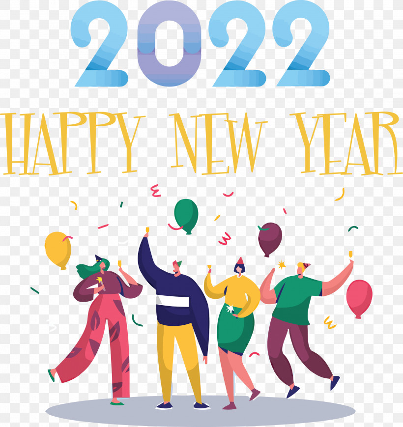 2022 New Year 2022 Happy New Year 2022, PNG, 2828x3000px, Birthday, Balloon, Cartoon, Party Download Free