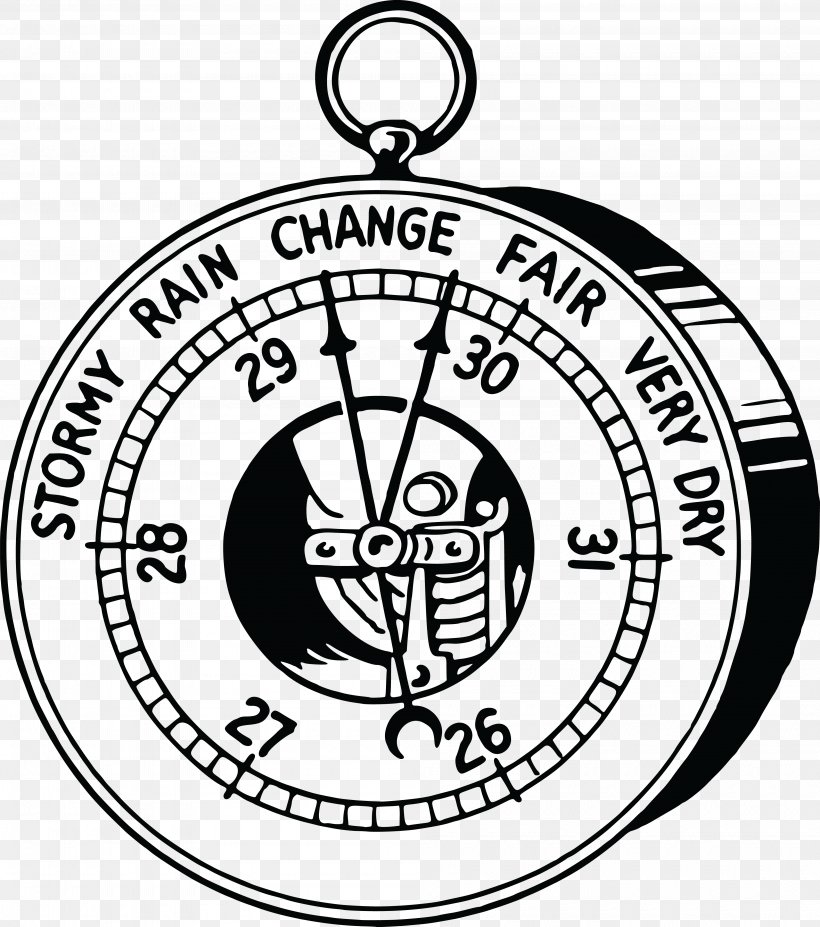 Aneroid Barometer Clip Art, PNG, 4000x4525px, Barometer, Aneroid Barometer, Area, Atmosphere, Atmospheric Pressure Download Free